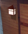10"H Artisan 1-Light Architectural Bronze Pocket Outdoor Wall Light